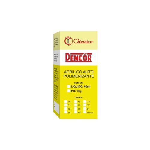 Resina Acrílica Dencôr em Pó - Clássico