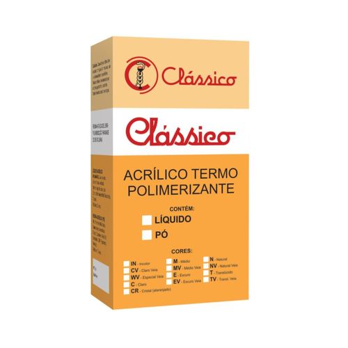 Resina Acrílica Termopolimerizável Pó - Clássico