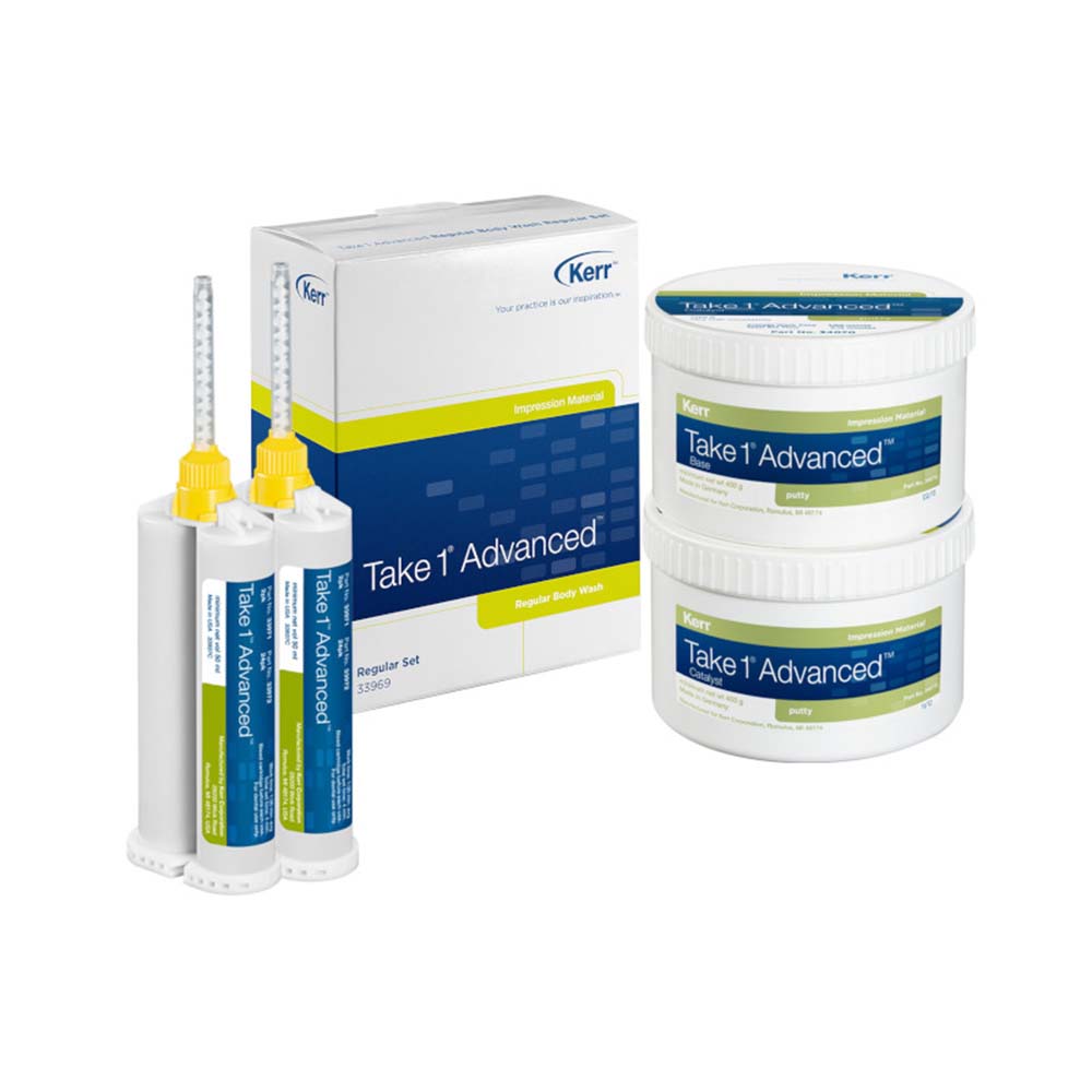 Kit Silicone De Adição Take 1 Advanced Putty Kerr Dental Med Sul