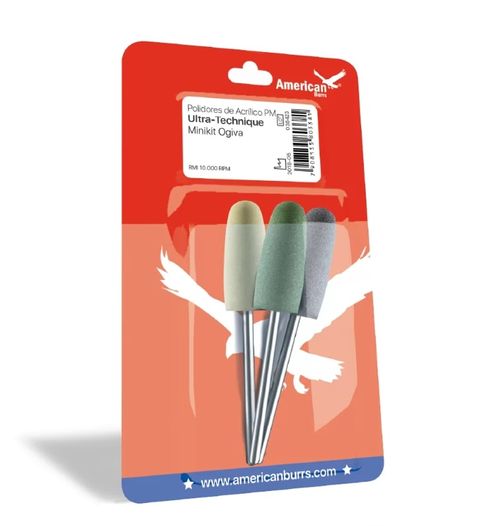 Polidor de Acrílico PM Mini Kit Ultra-Technique - American Burrs