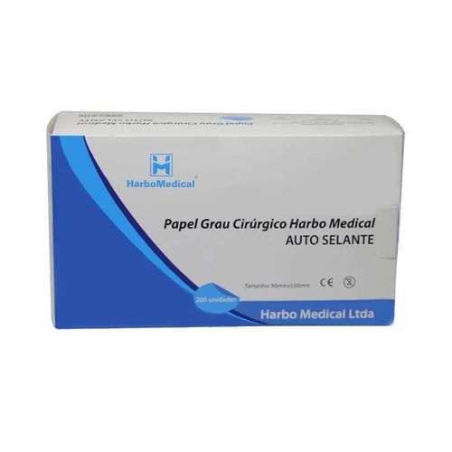 Papel Grau Cirúrgico Auto-Selante 90mm x 160mm - Harbo Medical