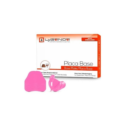 Placa Base Rosa Fina 100un - Lysanda