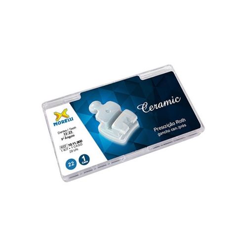 Kit de Bráquetes 01 caso Roth Ceramic 022 Gancho Can./Prés - Morelli