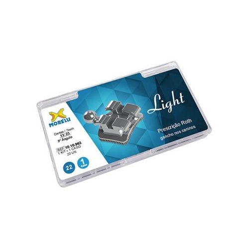 Kit de Bráquetes 01 caso Roth Light 022 Can. 9° Ang. Gancho Can. - Morelli