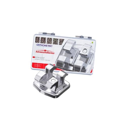 Kit Bráquete Métalico Advanced Series Roth 0,022'' 50 Casos - Orthometric