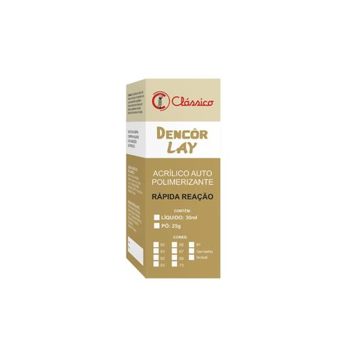 Resina Acrílica Dencor Lay em Pó - Clássico