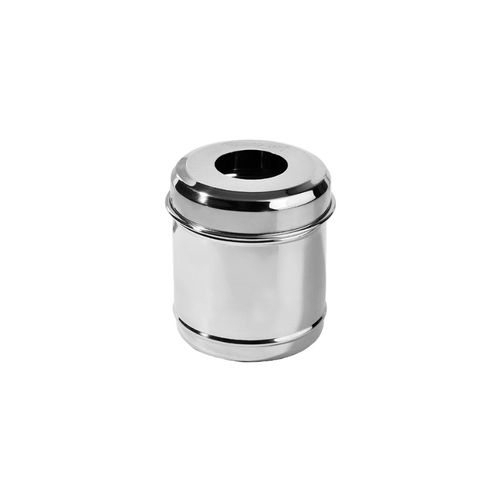Porta Algodão Inox Servido 8x10cm - Golgran