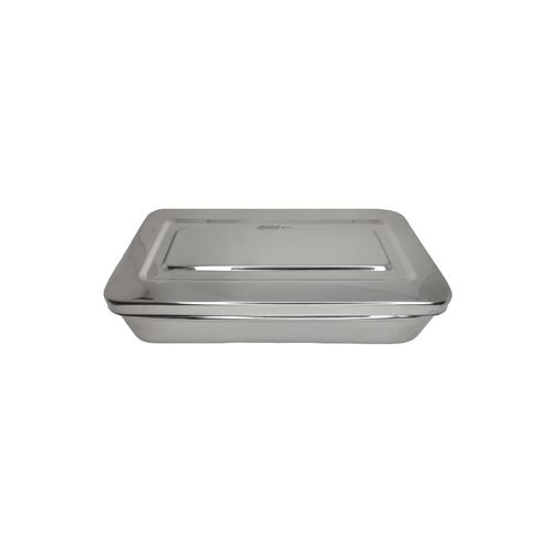 Estojo Inox Liso 28x14x6cm - Golgran