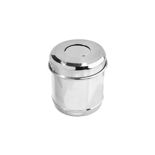 Porta Algodão Inox com Mola 8x10cm - Golgran