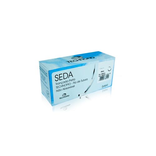 Fio de Sutura Agulhado Seda 3-0 - Technofio