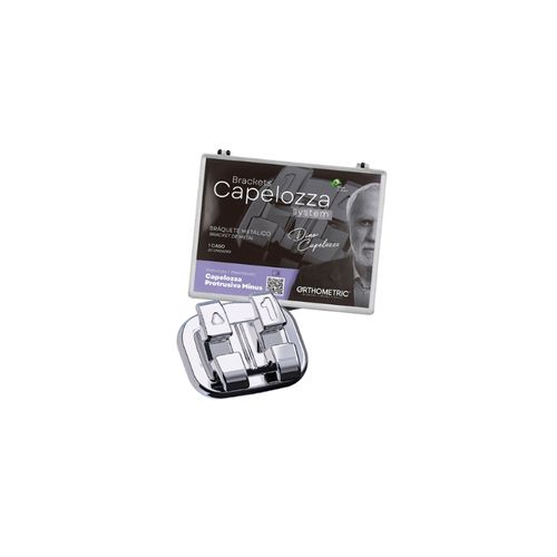 Kit Bráquete Metálico Capelosa Protrusiva Minus - Orthometric