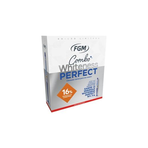 Kit Clareador Whiteness Perfect 16% GANHE + 5 Seringas - FGM