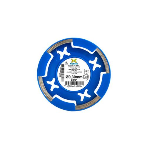 Fio Ortodôntico CrNi Duro Elástico Redondo Ø0,30mm (.012) - Morelli