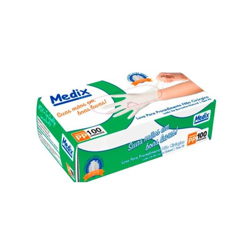Luva Látex Sem Pó - Medix