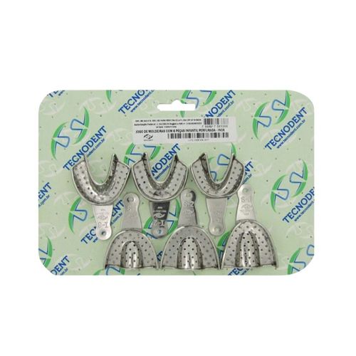 Kit Moldeira Total Perfurada Infantil - Tecnodent