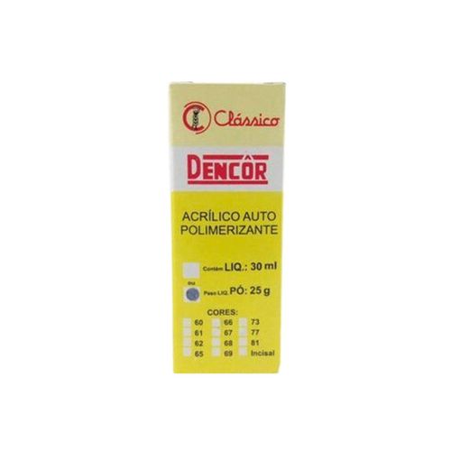 Resina Acrílica Auto Termo  Dencôr - Clássico