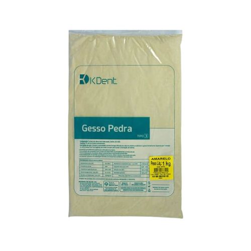 Gesso Pedra Amarelo Tipo III - K-Dent