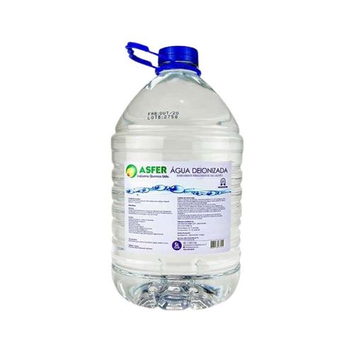 Água Deionizada 5 Litros - Asfer