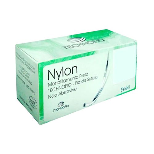 Fio Sutura Agulhado Nylon 4-0 - Technofio