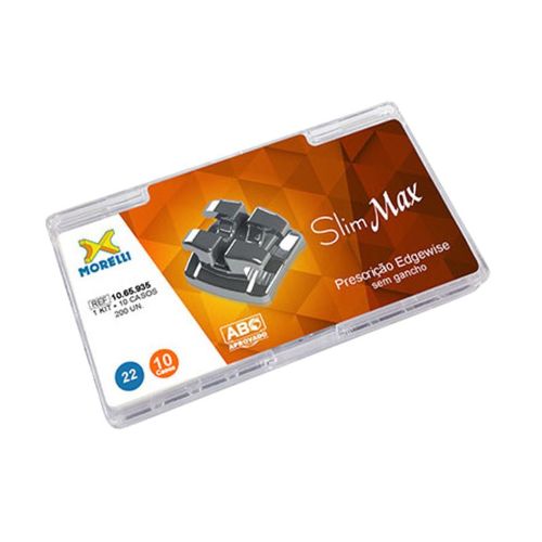Kit Bráquete de Aço Edgewise Slim Max 022 - Morelli