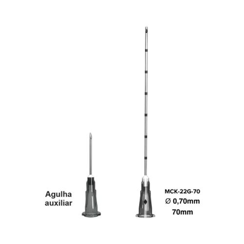 Microcânula Metálica Semi-Flexível Pro Deep 70mm - Alur Medical