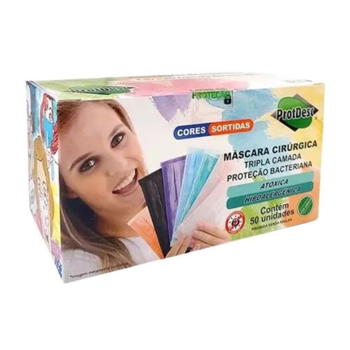 Máscara Descartável Tripla  - Protdesc