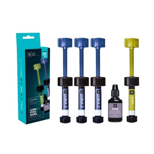 Kit Resina Luna 2 + Aura Bulk Fill + Adesivo Stae - SDI