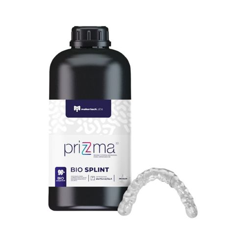 Resina Impressora 3D Prizma Bio Splint LCD/DLP Transparente - Makertech Labs