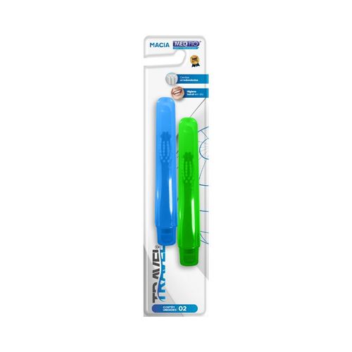 Escova Adulto Pocket Travel Cerdas Macias - Medfio