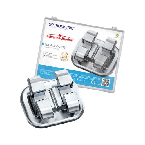 Kit Bráquete Aço Advanced Series Edgewise 022 1 Caso- Orthometric