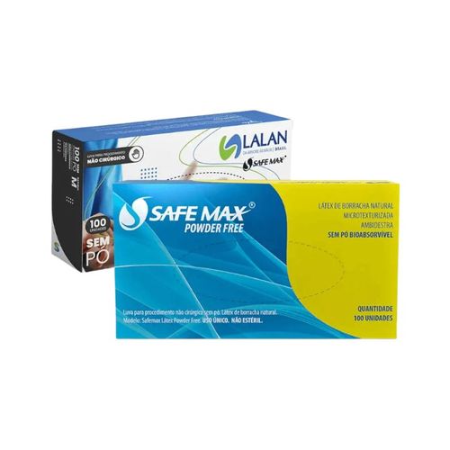 Luva Látex Sem Pó Safemax - Supermax