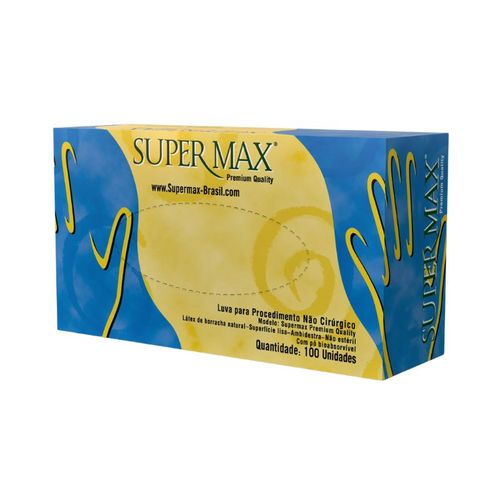 Luva Látex Com Pó - Supermax
