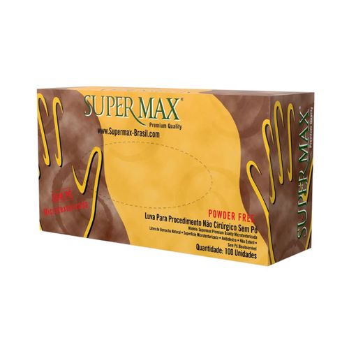 Luva Látex Sem Pó - Supermax