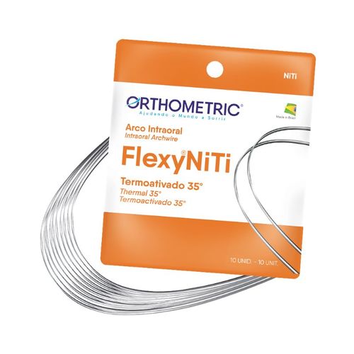 Arco Termoativado Flexy NiTi Thermal 35° Redondo - Orthometric