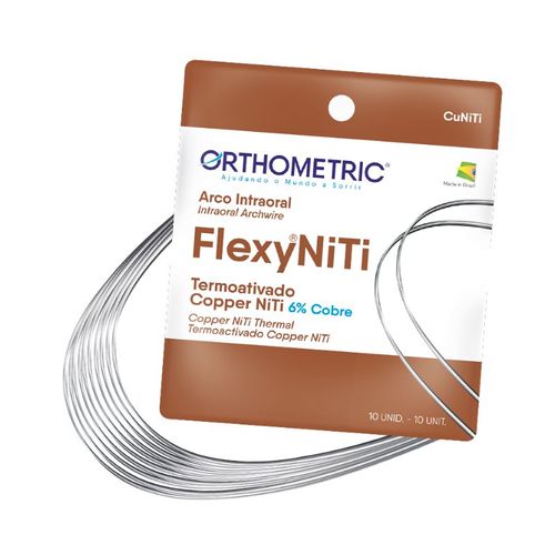 Arco Termoativado Flexy Niti Copper ALX Retangular - Orthometric