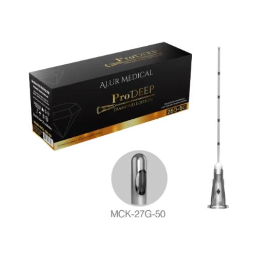Microcânula Metálica Semi-Flexível Pro Deep 50mm 27G - Alur Medical