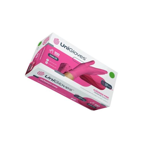 Luva de Procedimento em Látex Pink com Pó - Unigloves