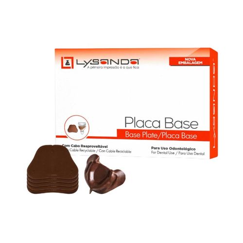 Placa Base Marrom Fina 100un - Lysanda