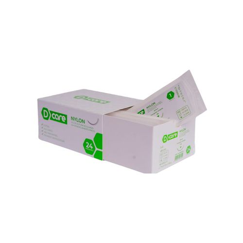 Fio Sutura Agulhado Nylon 3-0 - D Care