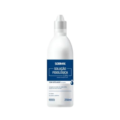 Soro Fisiológico Cloreto Sódio 0,9% 250ml - Farmax