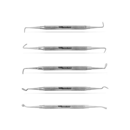 Kit Curetas para Levantamento de Seio Maxilar 5unid - Millennium
