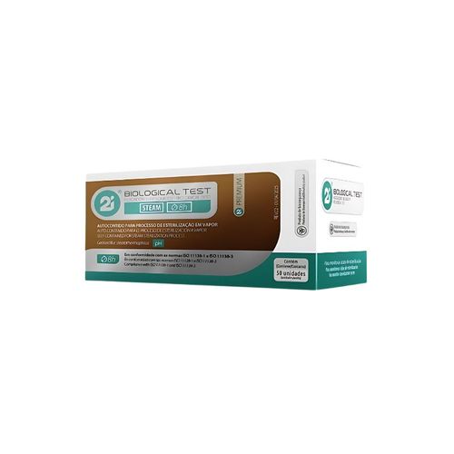 Indicador Biológico Esterilização Vapor 8h - 2i