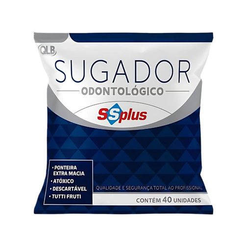 Sugador Descartável Odontológico Tutti-Frutti - SSPlus