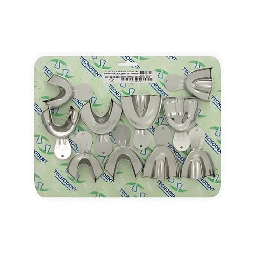 Kit Moldeira 10 Unidades Total Lisa Vernes Inox - Tecnodent