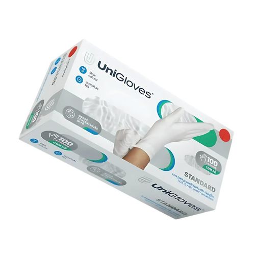 Luva De Latex Para Procedimento com Pó - Unigloves