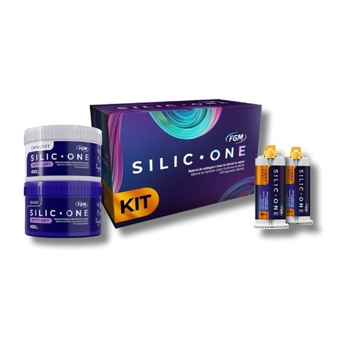 Kit Silicone de Adição Silic One + Putty Soft + Light Body - FGM